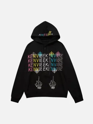 Embroidery Letters Hoodie