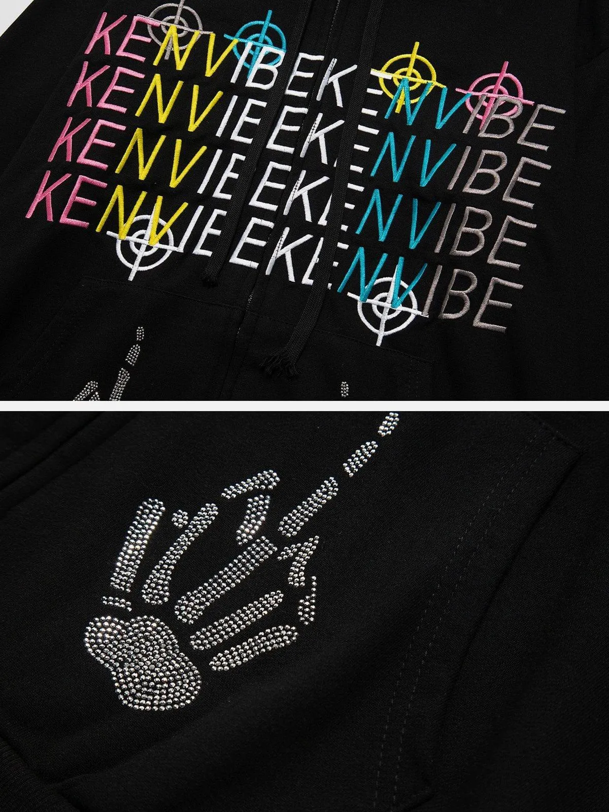 Embroidery Letters Hoodie