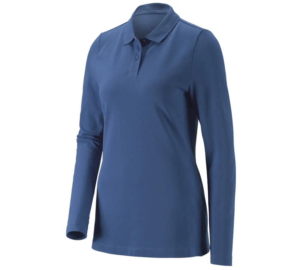Ženska polo majica piqué longsleeve cotton stretch