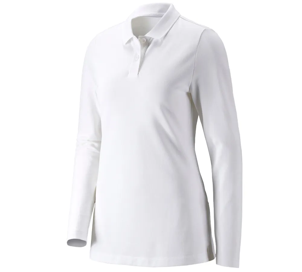 Ženska polo majica piqué longsleeve cotton stretch