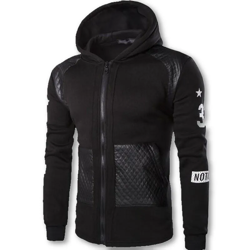 Fashion Mens Hoodies And Sweatshirts Oversized Hombre Hip Hop Men Hooded Sweatshirt Plus Size 3XL Hoodies Zipper Streetwear