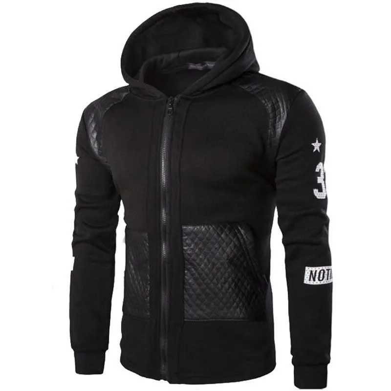 Fashion Mens Hoodies And Sweatshirts Oversized Hombre Hip Hop Men Hooded Sweatshirt Plus Size 3XL Hoodies Zipper Streetwear