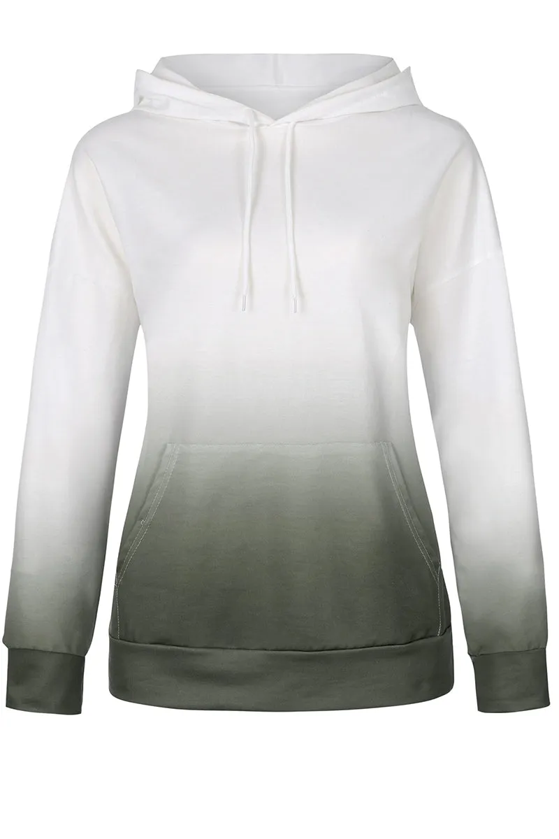 Fashion Sweet Print Pocket Hooded Collar Hoodies(3 Colors)