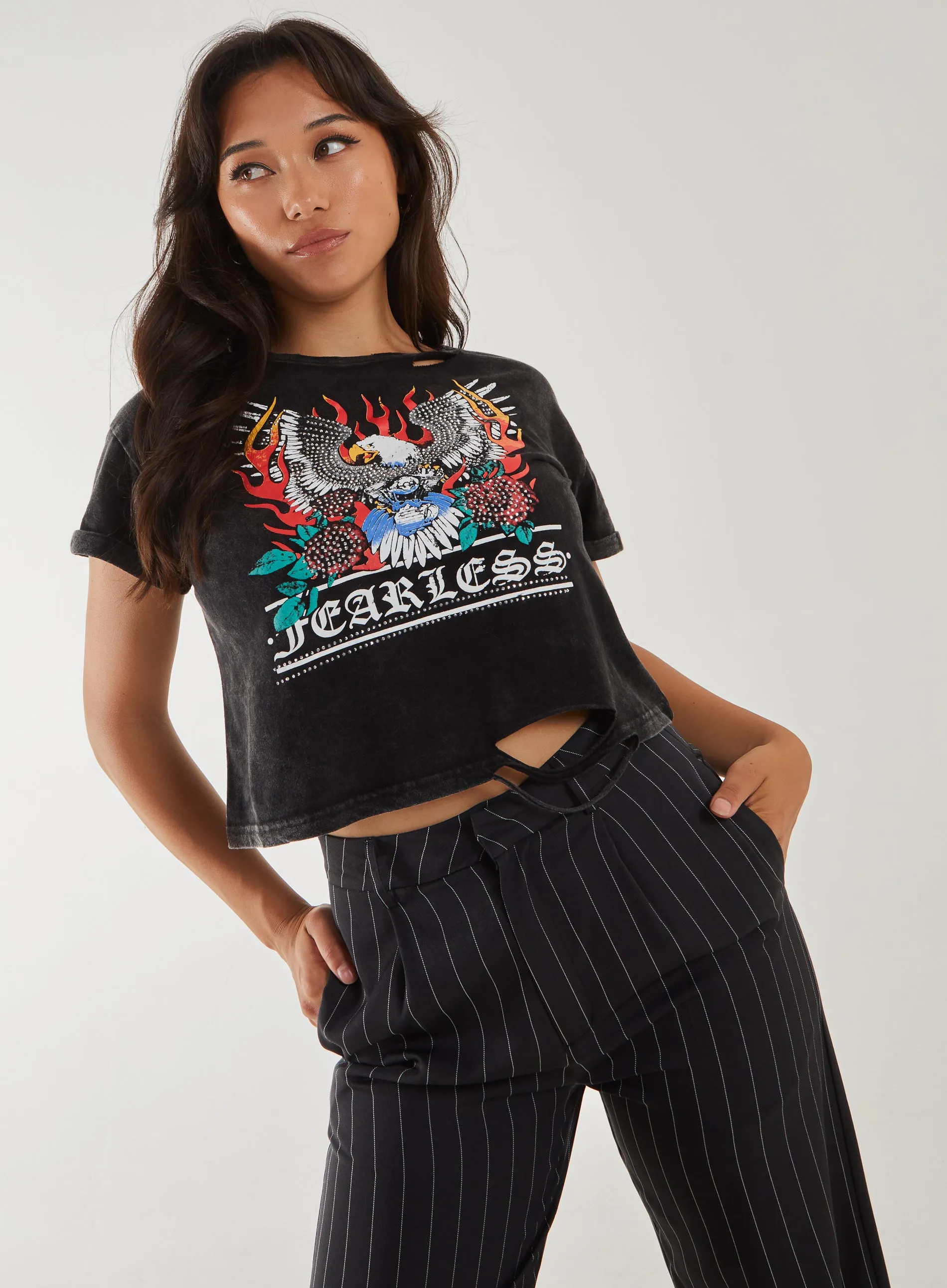 Fearless Cropped T-Shirt