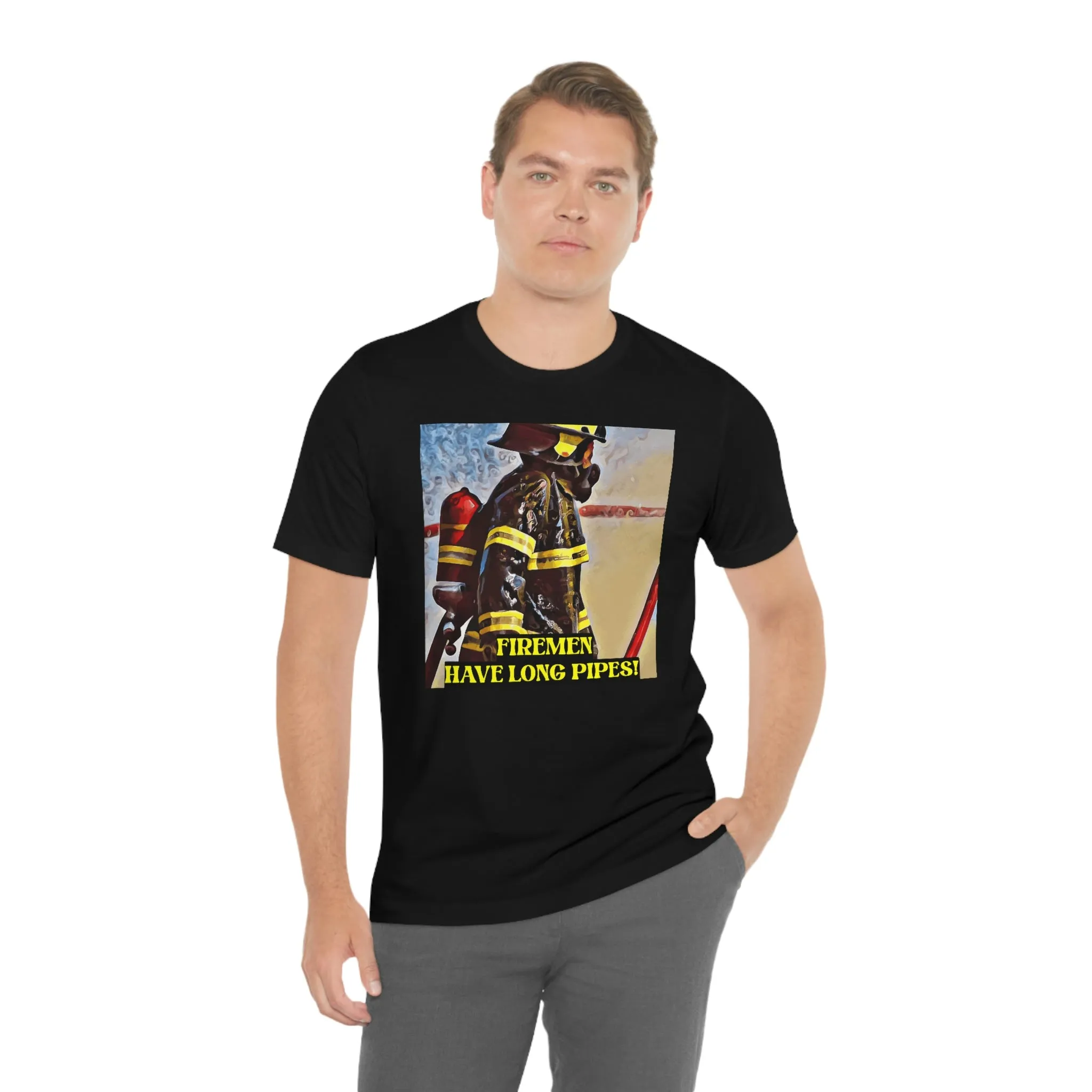Firemen Have Long Pipes! Short Sleeve Tee