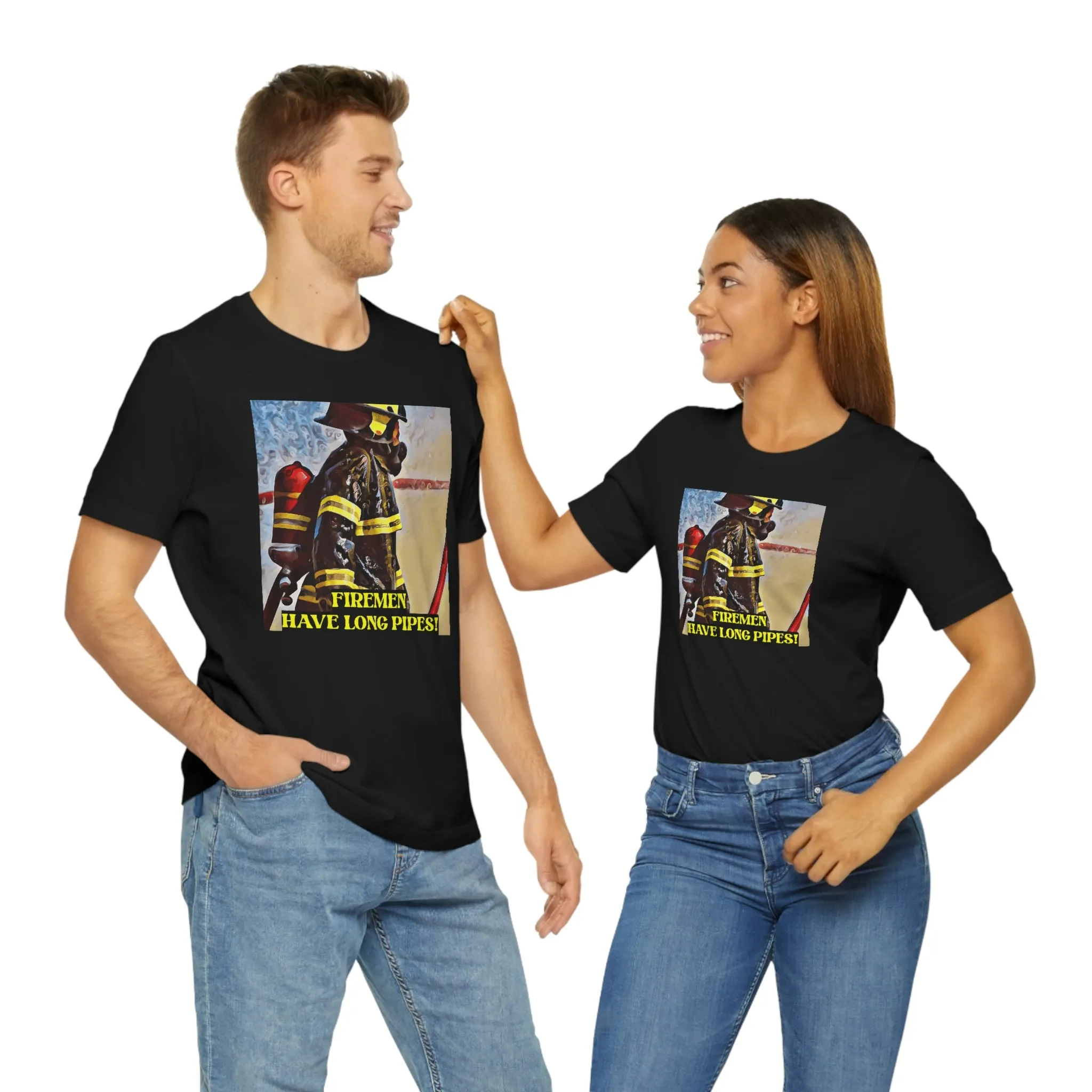 Firemen Have Long Pipes! Short Sleeve Tee