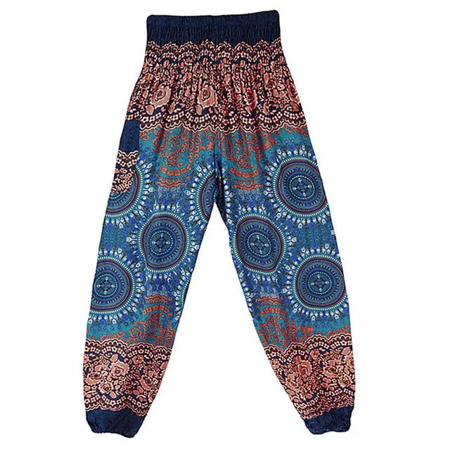 'Flower Child' High Waisted Harem Pants - Elasticated & Draw String