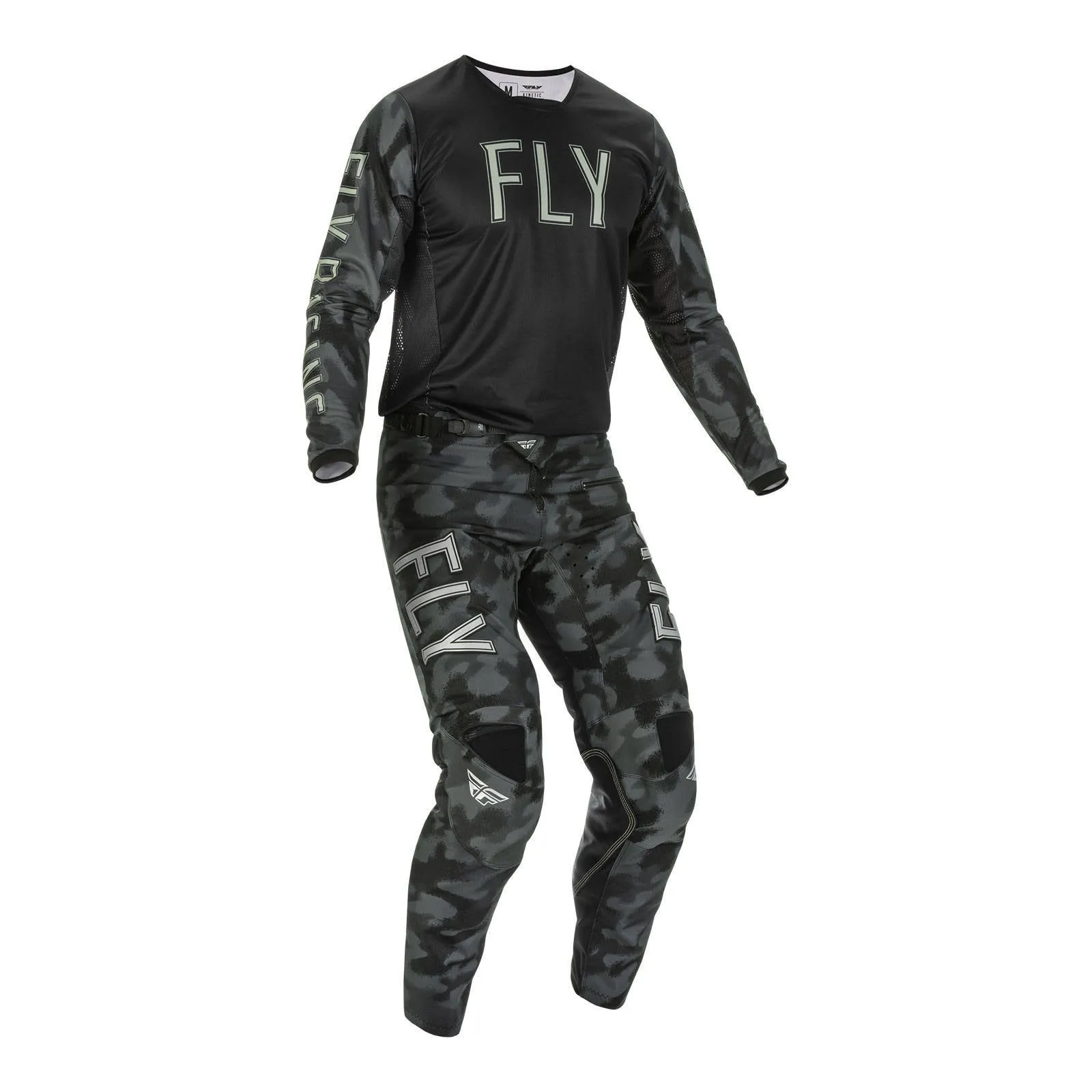 Fly Racing 2022 Kinetic Special Edition Tactic Pant - Black / Grey Camo