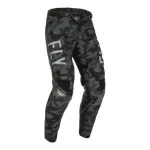 Fly Racing 2022 Kinetic Special Edition Tactic Pant - Black / Grey Camo