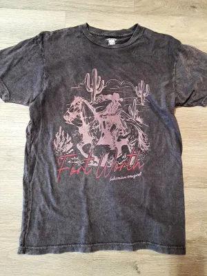 Fort Worth Cowboy Burnout T-Shirt - WS