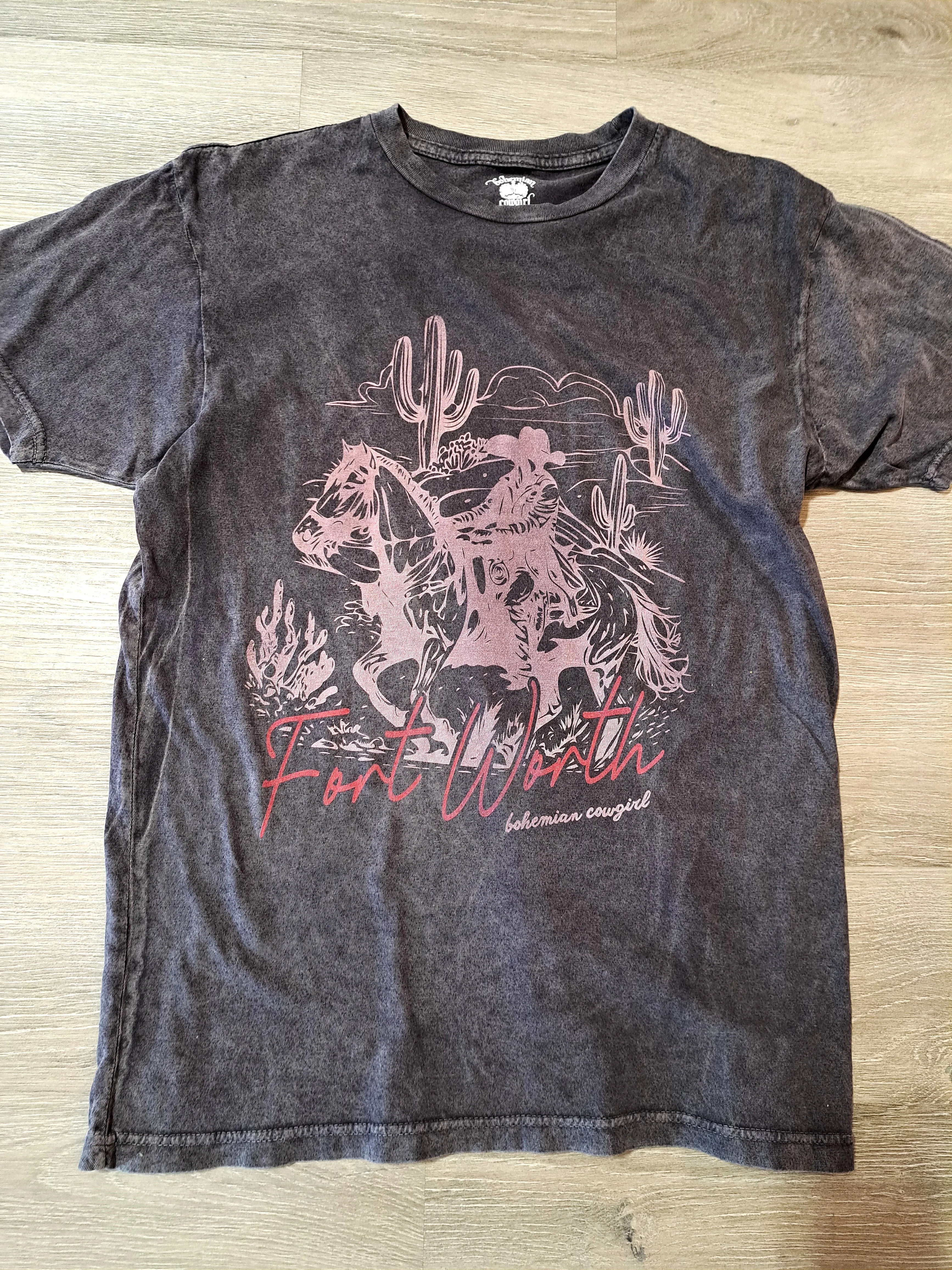 Fort Worth Cowboy Burnout T-Shirt - WS