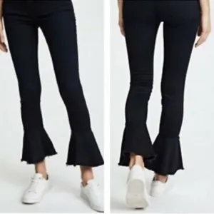 FRAME Le Skinny de Jeanne Denim Jeans Black Size 27 4 Flare Raw hippie festival