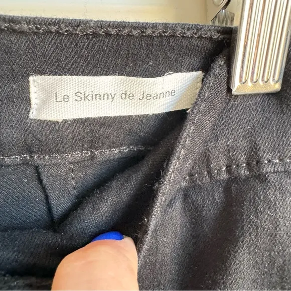FRAME Le Skinny de Jeanne Denim Jeans Black Size 27 4 Flare Raw hippie festival