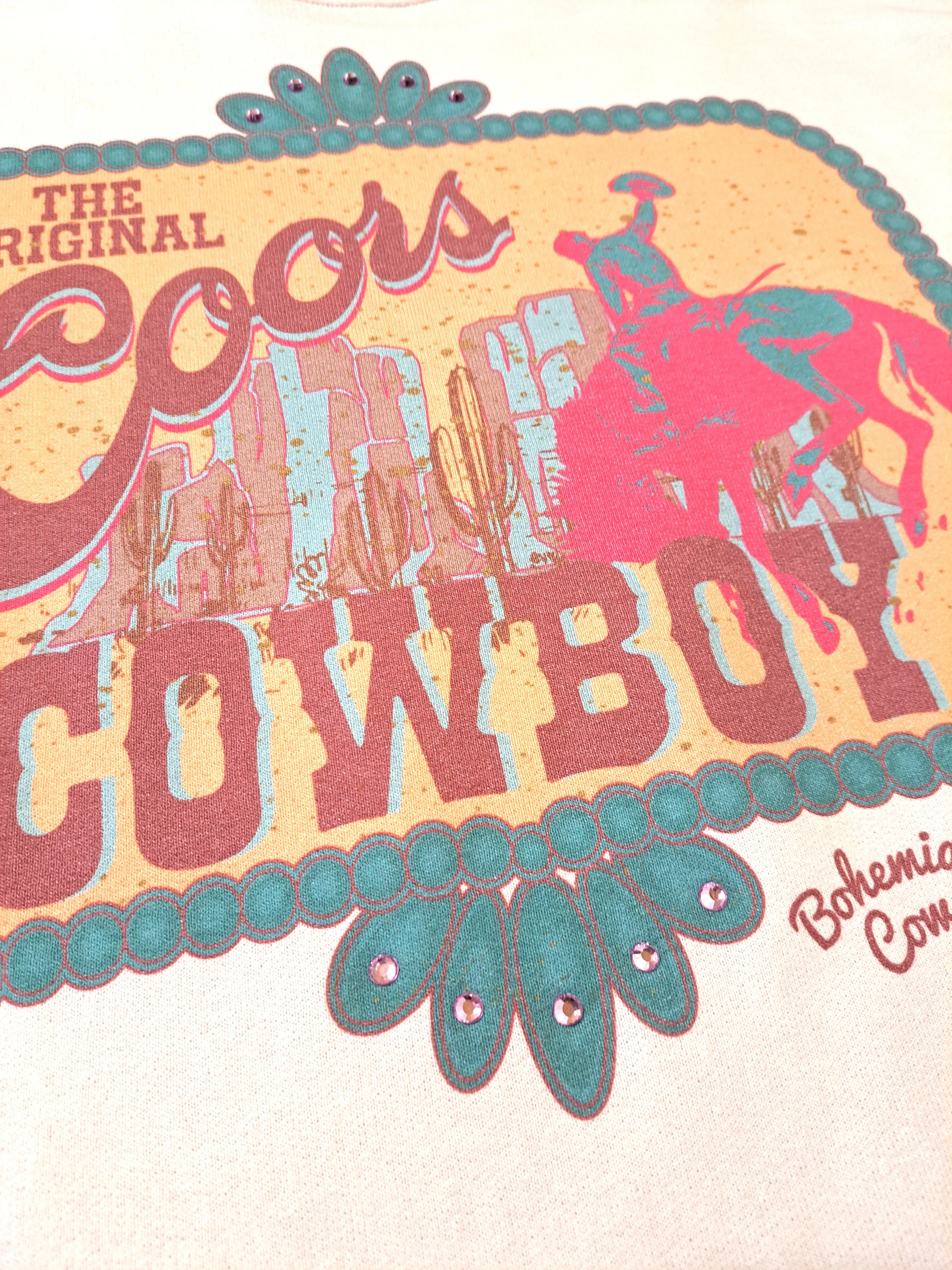 Framed Coors Cowboy Pink Sweatshirt - WS