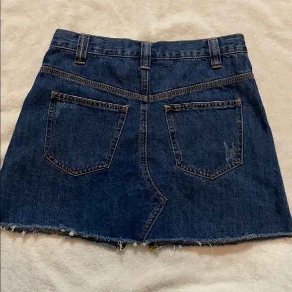 Free People Denim Mini Skirt