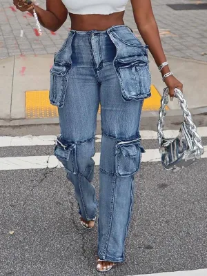 Gorgeousladie Straight Cargo Jeans