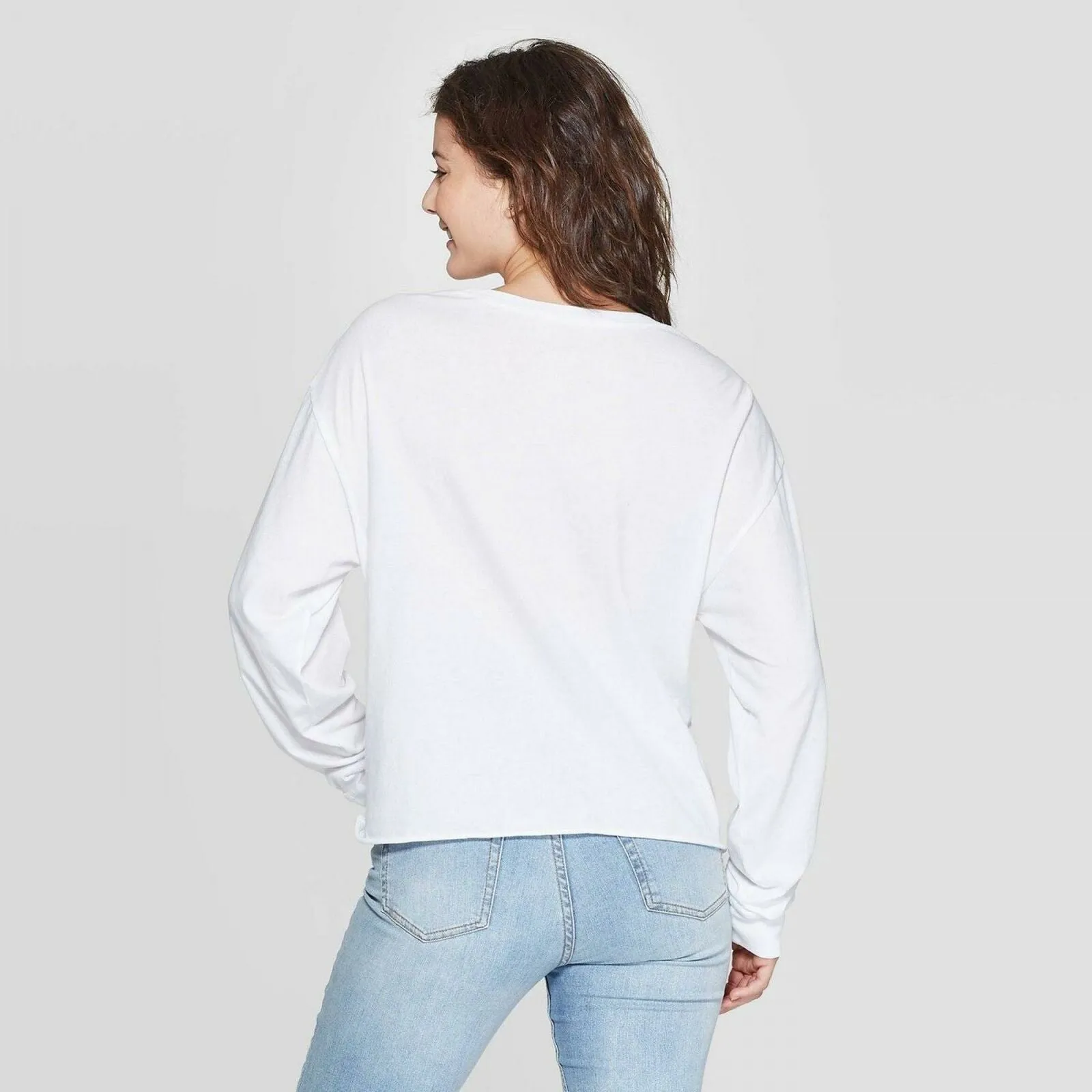 Grayson/Threads Women's Iconic Long Sleeve Cropped Graphic T-Shirt