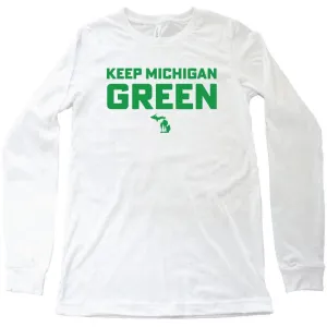 Green Michigan long sleeve tee