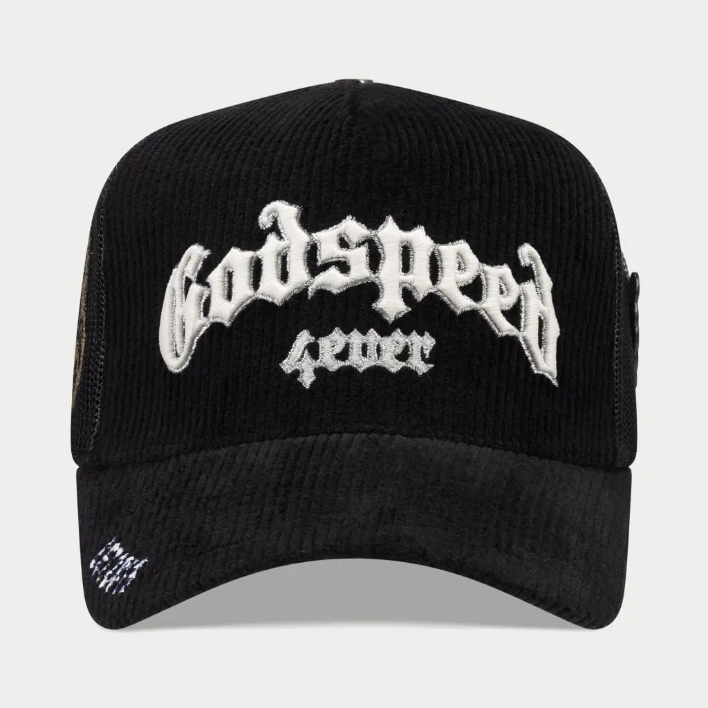 GS FOREVER TRUCKER HAT (Black Corduroy)