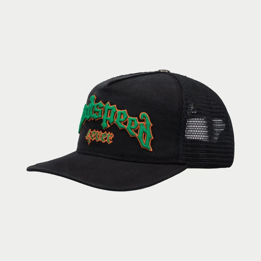 GS FOREVER TRUCKER HAT (VINTAGE BLACK/GREEN/ORANGE)