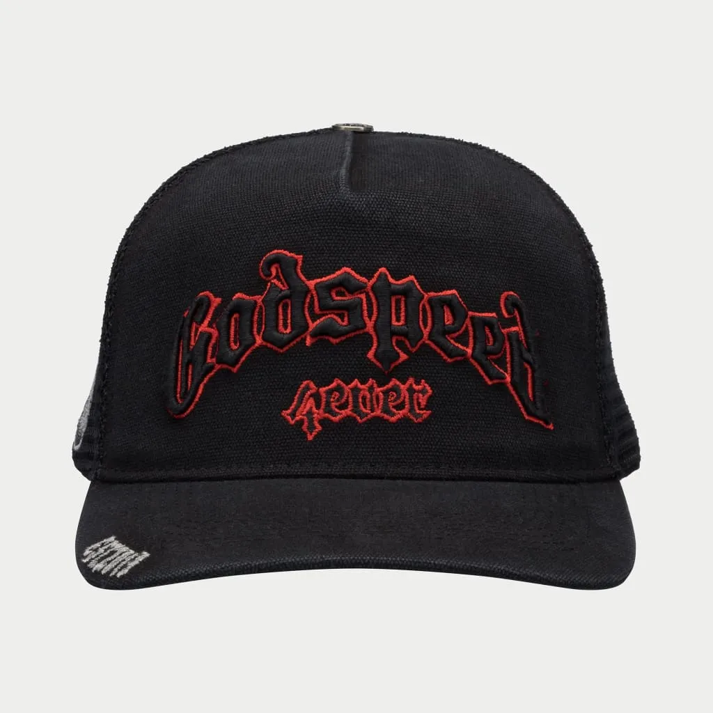 GS FOREVER TRUCKER HAT (VINTAGE BLACK/RED)