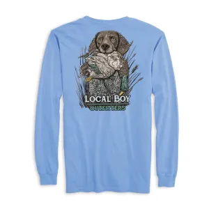 GSP Retrieve Long Sleeve Tee, Washed Denim