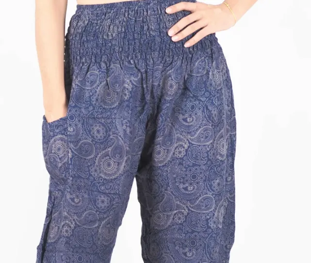 Gypsy Pants - Paisley Mystery, Navy