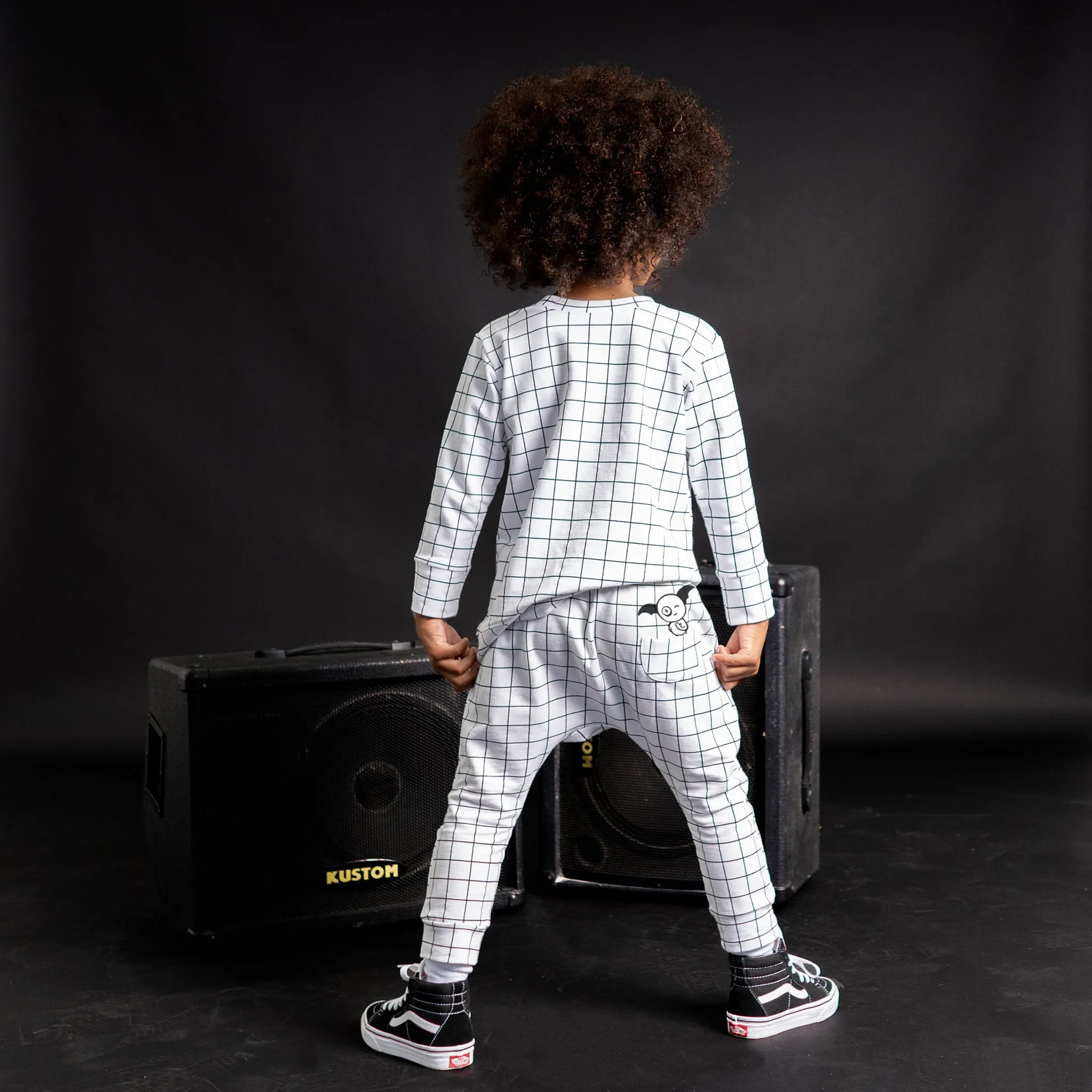 Hammer Pants - Black/White Grid