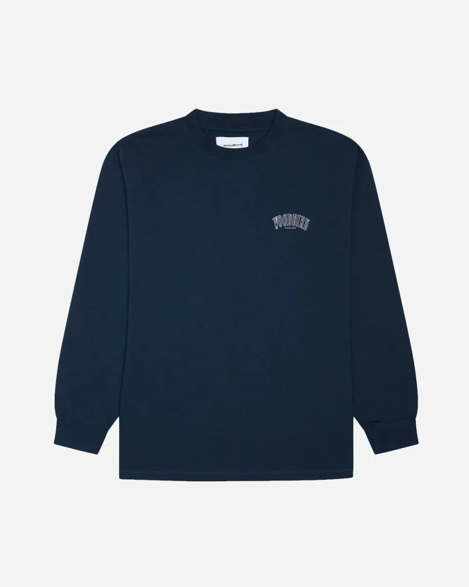 Hanes Over L/S Tee - Navy