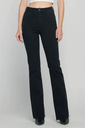 Happi Black Flare 33" Inseam Raw Hem Flare