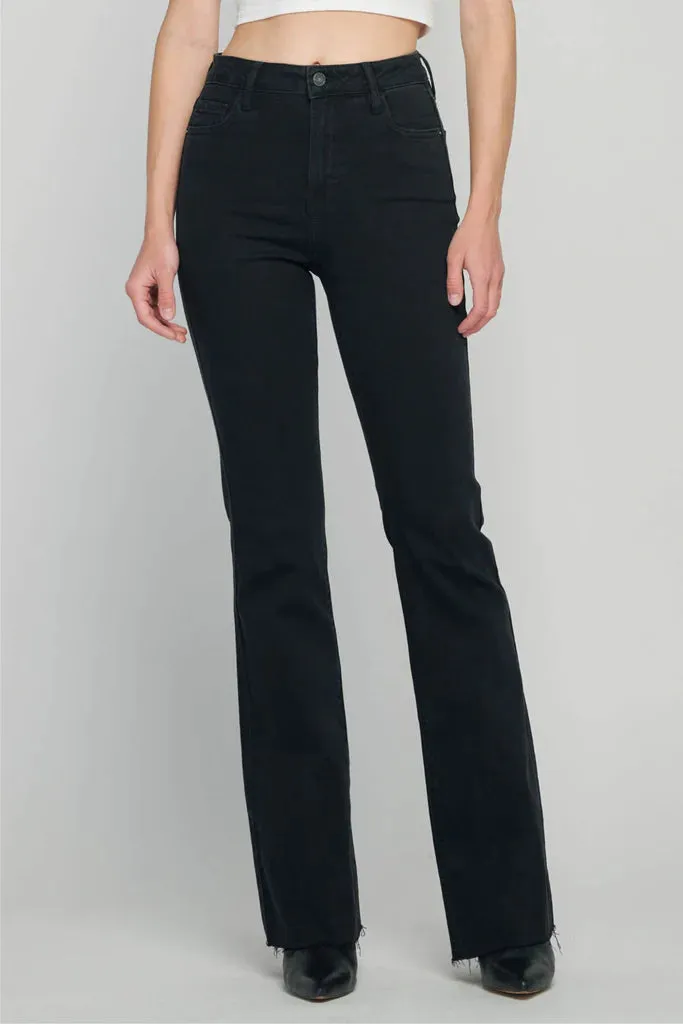 Happi Black Flare 33" Inseam Raw Hem Flare