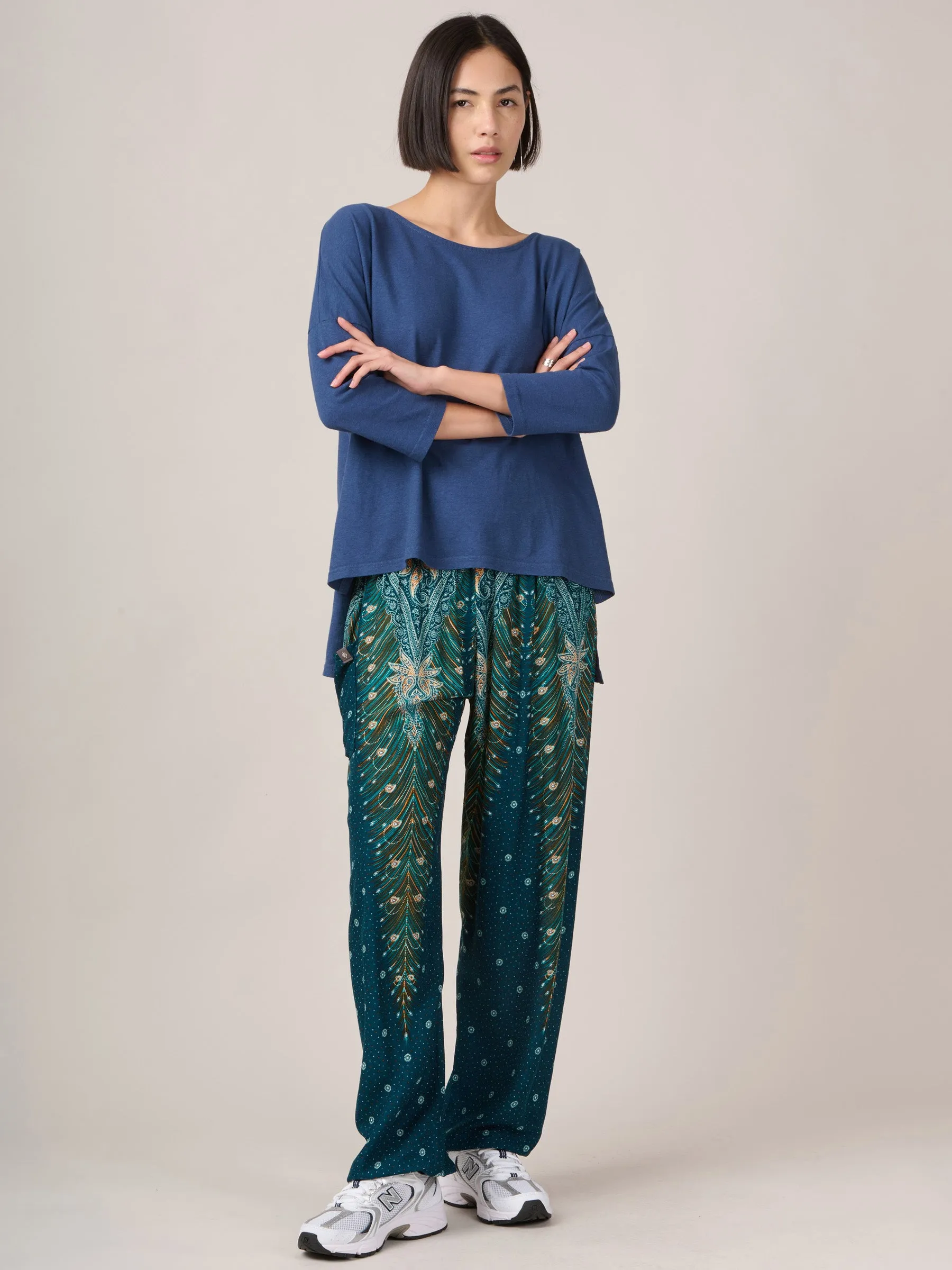 Harem Pants Original - Peacock High Crotch