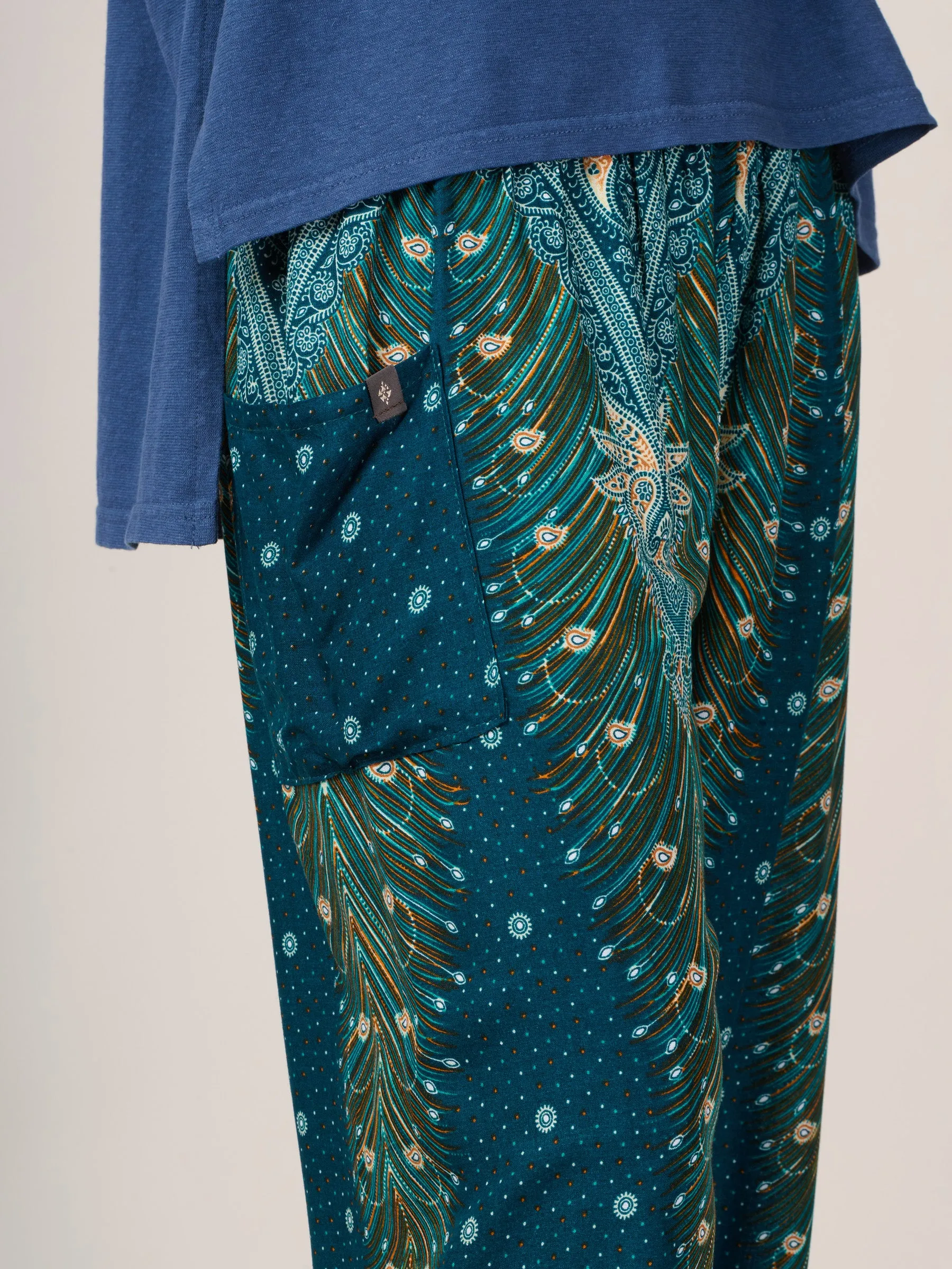 Harem Pants Original - Peacock High Crotch