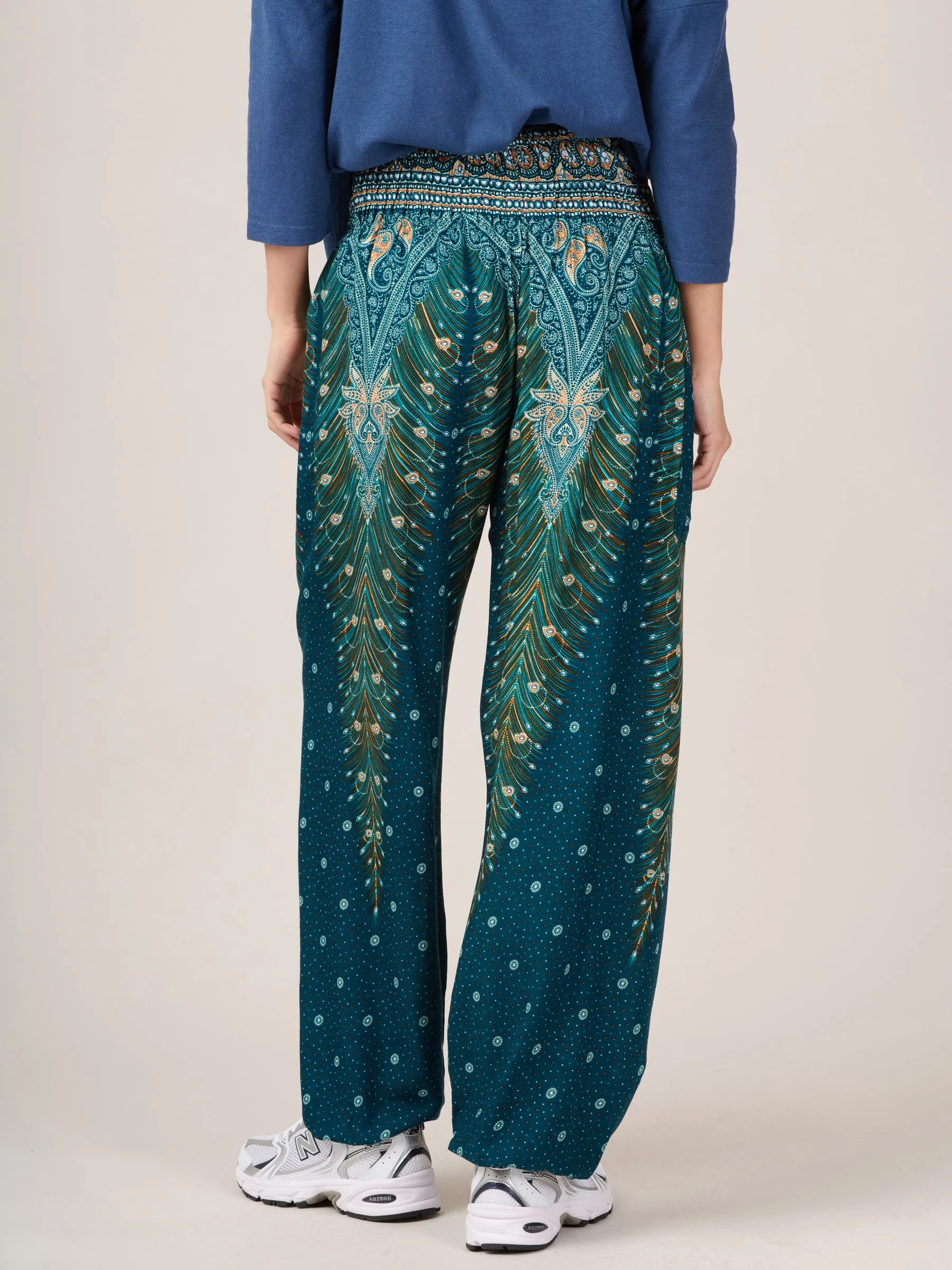 Harem Pants Original - Peacock High Crotch