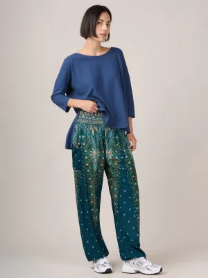 Harem Pants Original - Peacock High Crotch