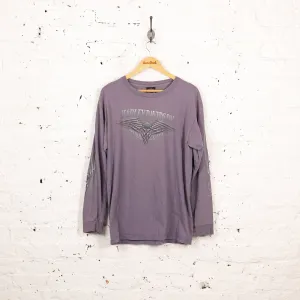 Harley Davidson Lancaster Long Sleeve T Shirt - Purple - L