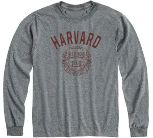 Harvard Heritage Long Sleeve T-Shirt (Charcoal Grey)