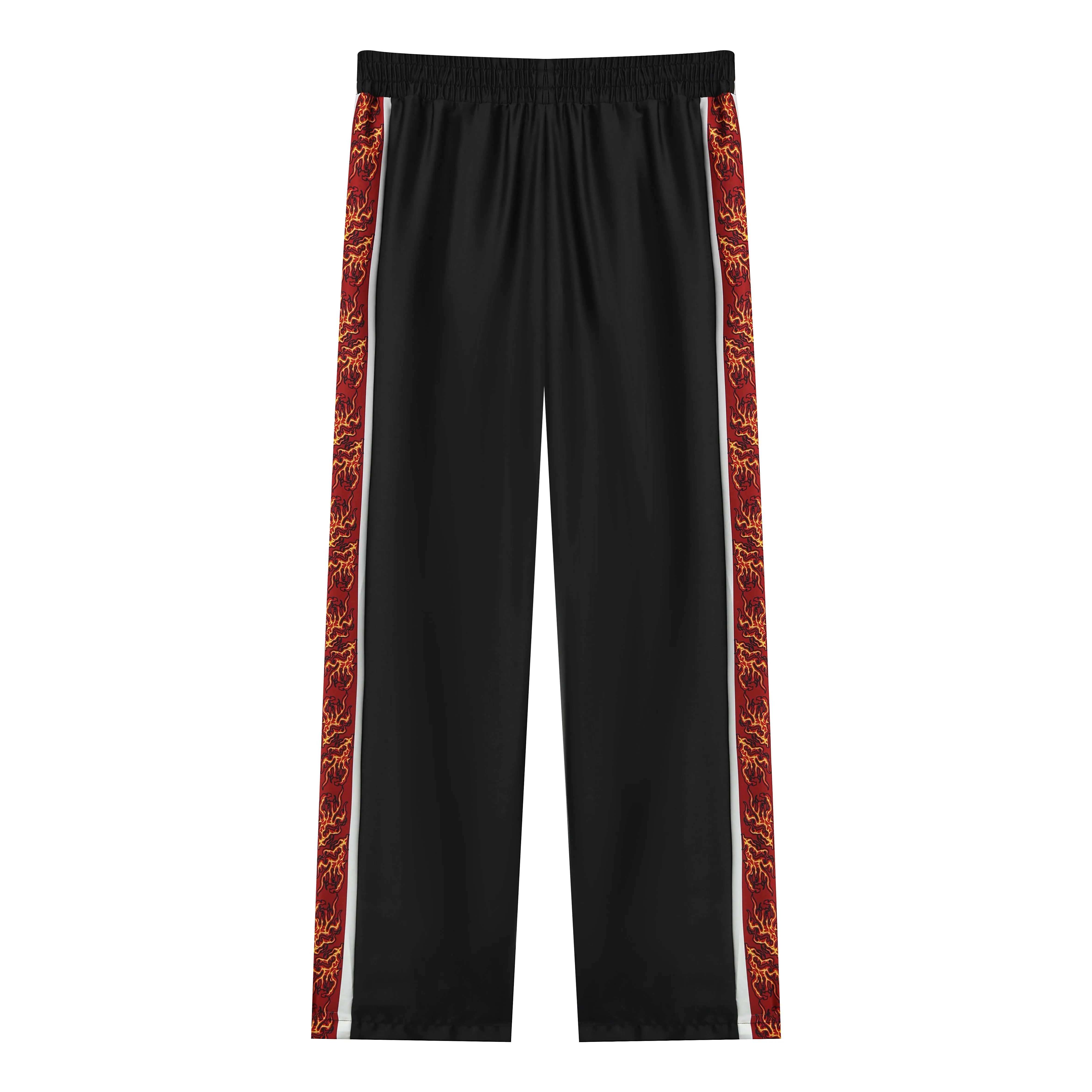 Headless Horseman Print Halloween Casual Trousers With Elastic Waistband