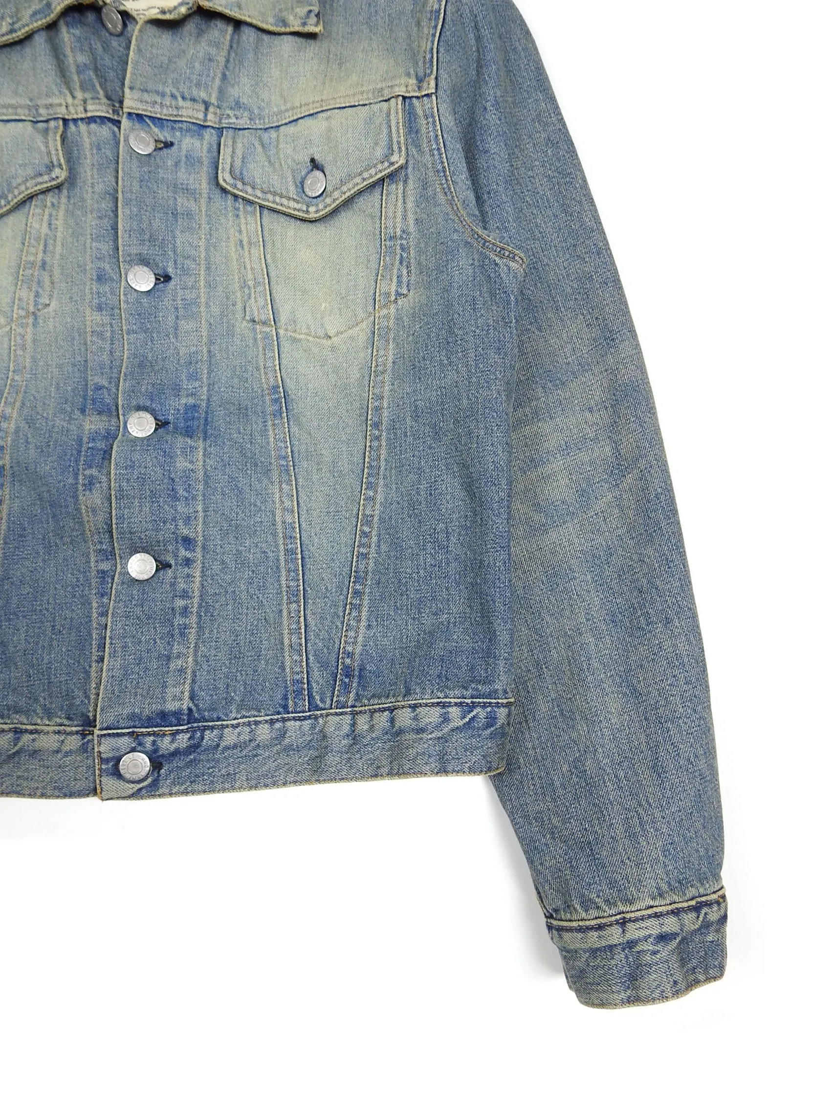 Helmut Lang Vintage Sanded Denim Jacket Size 44