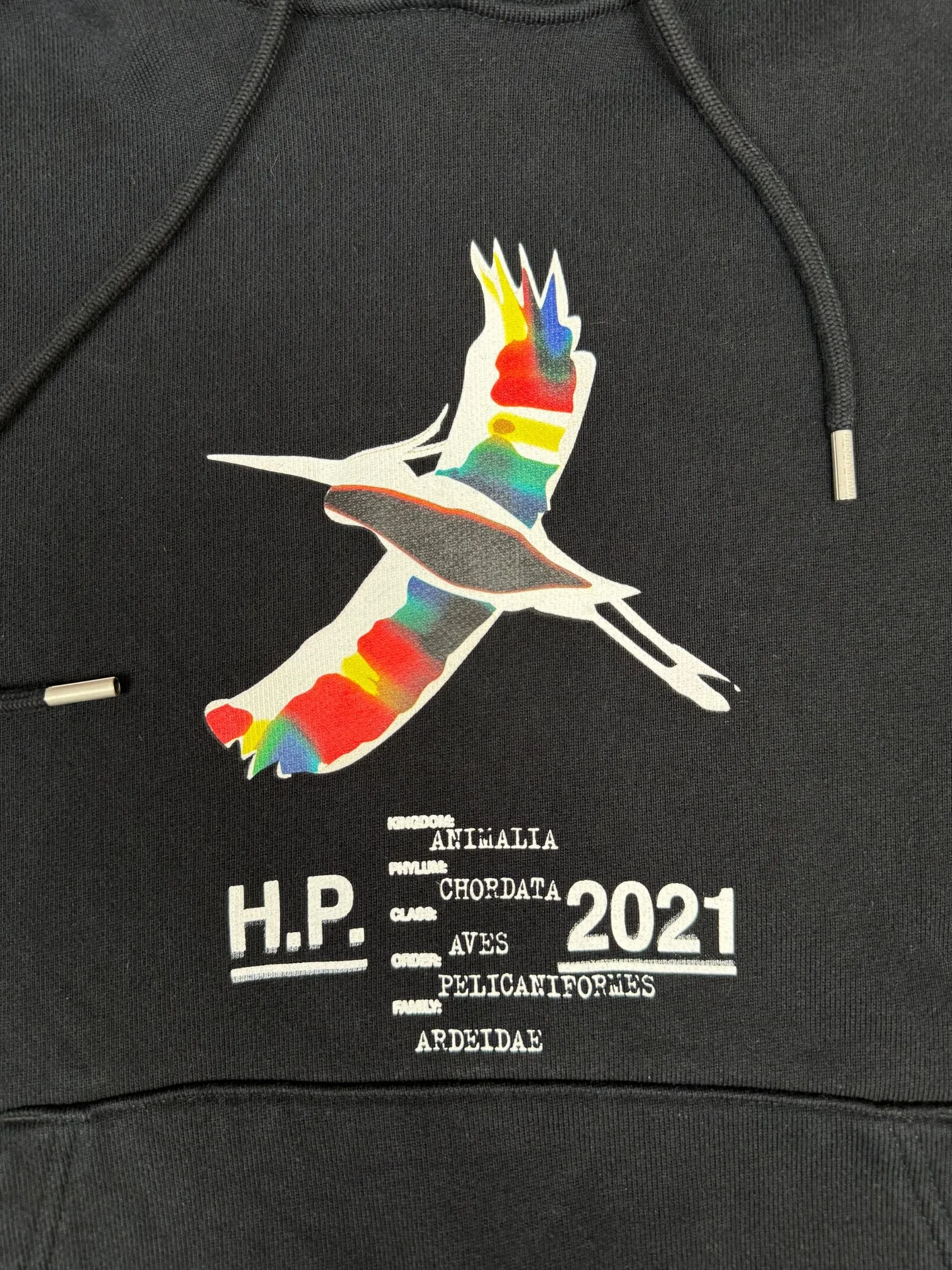 Heron Preston Rainbow Heron Hoodie - Black