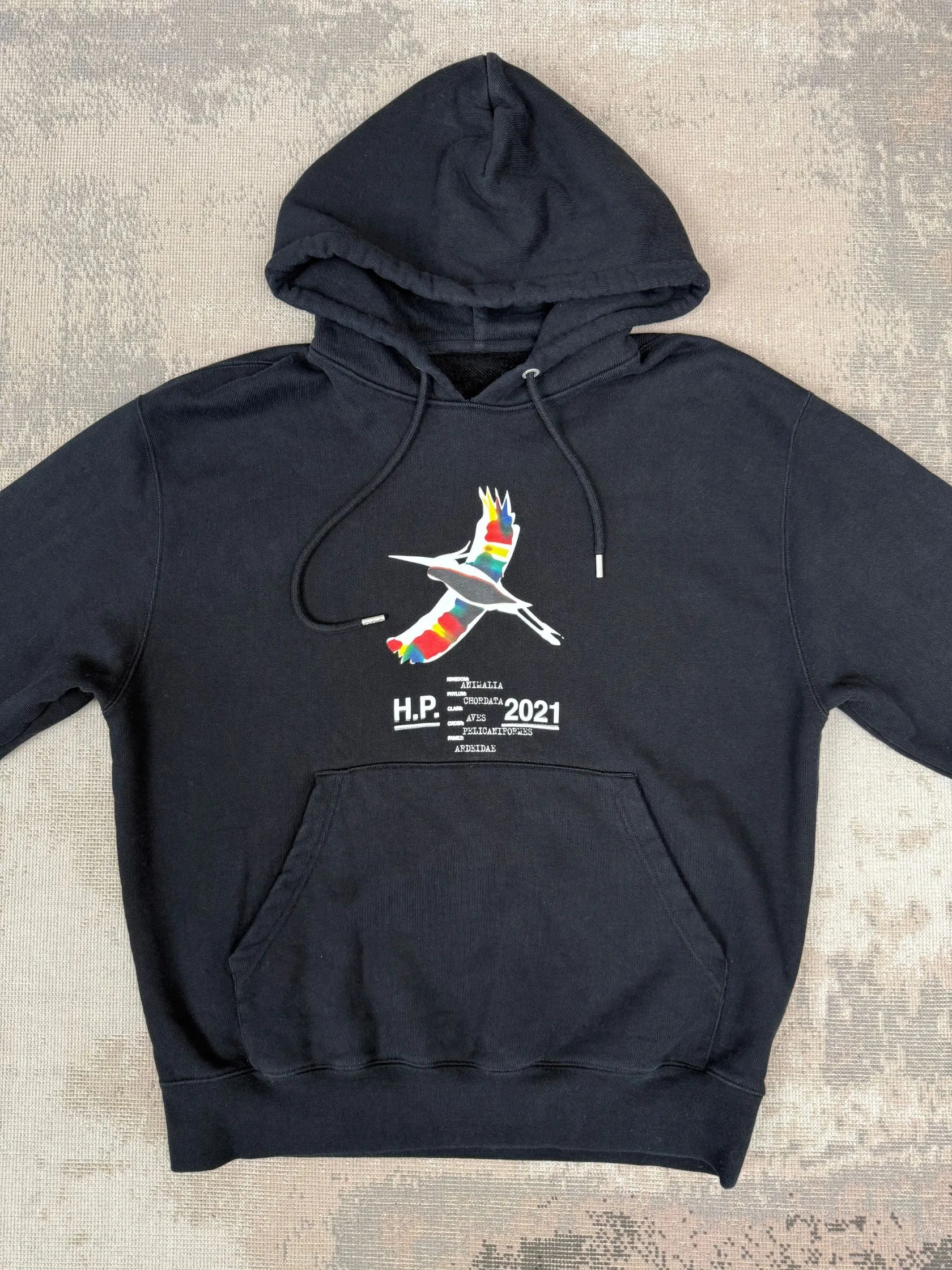Heron Preston Rainbow Heron Hoodie - Black