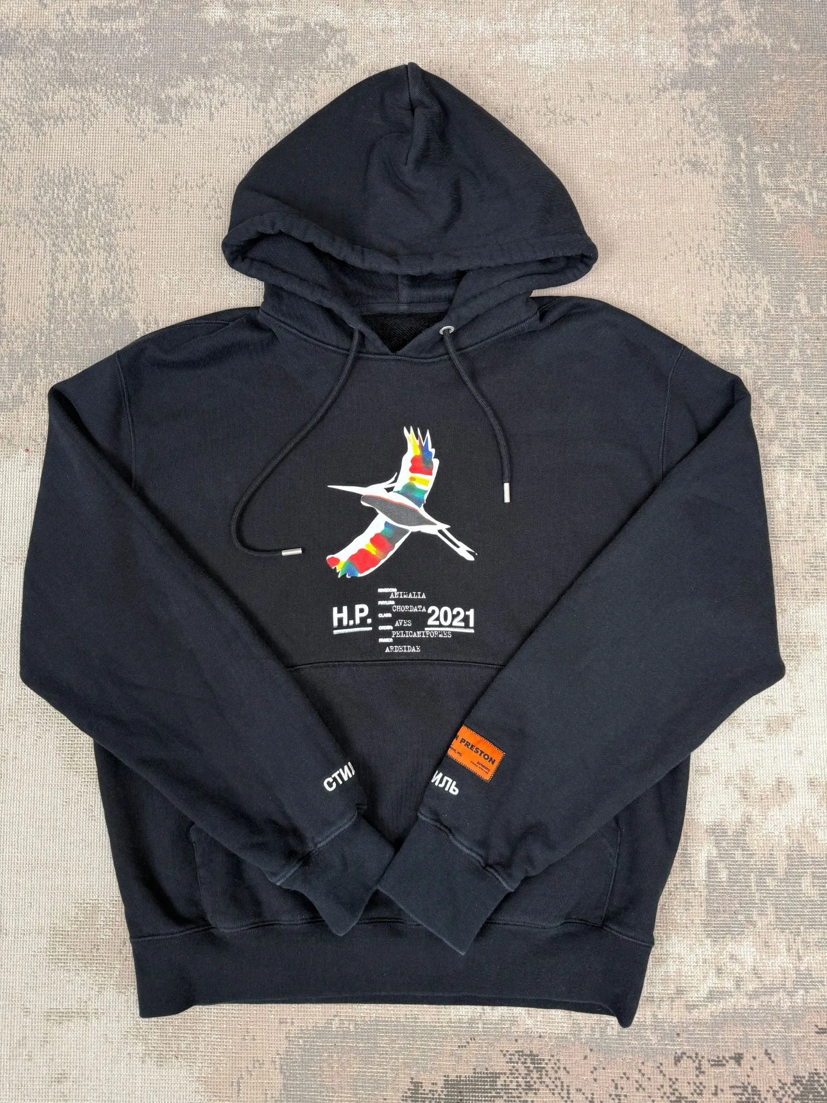Heron Preston Rainbow Heron Hoodie - Black