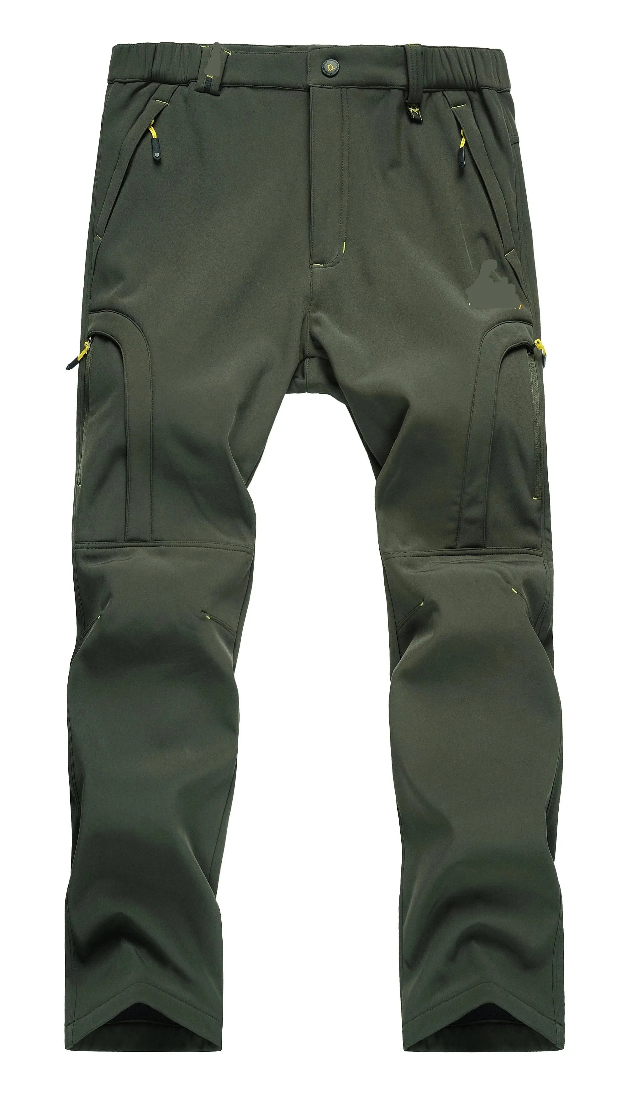 Herren Wasserdichte Wanderhose Outdoor Fleece Gefütterte Schneehose Winter Softshell Snowboard Hose