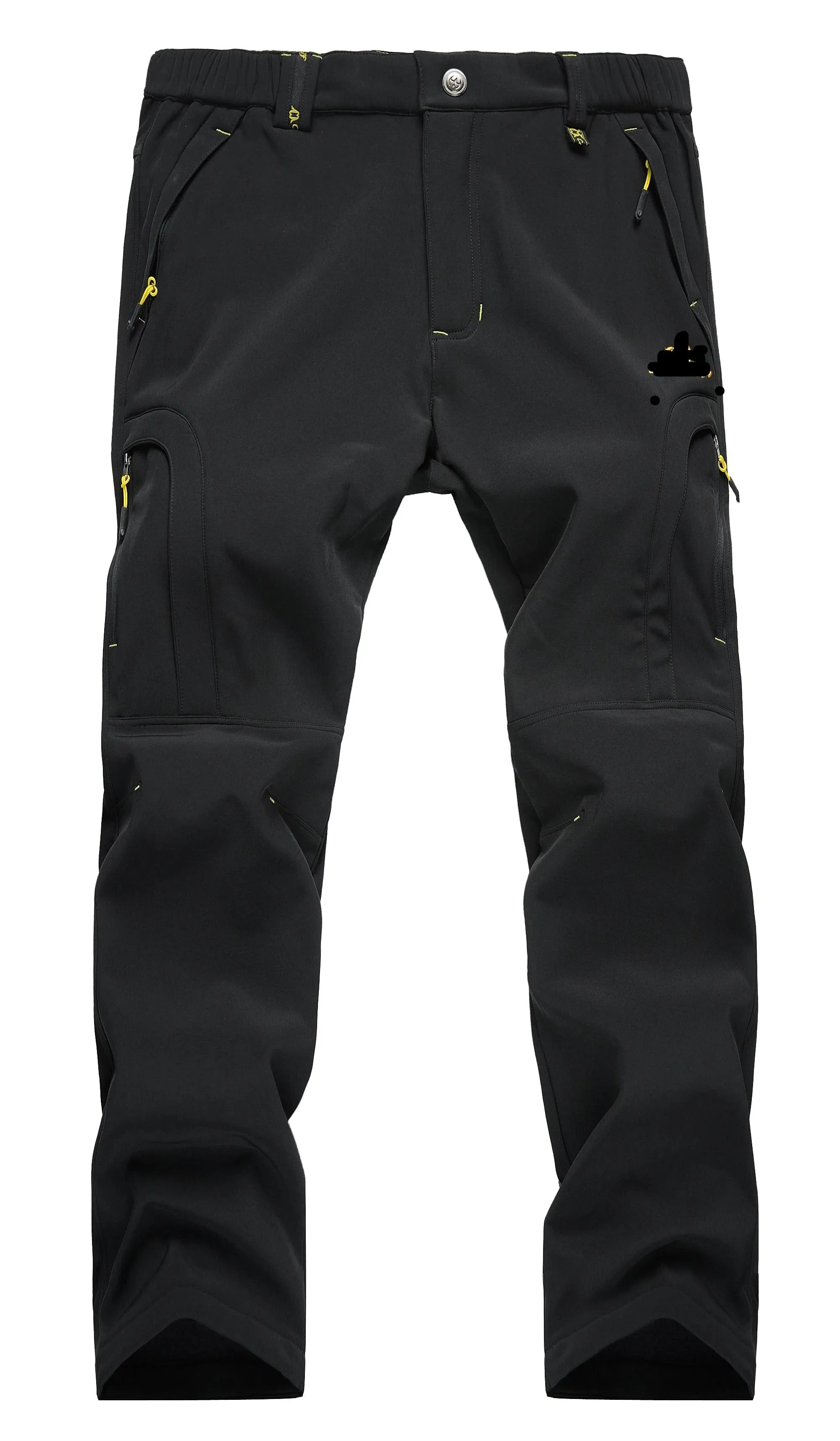 Herren Wasserdichte Wanderhose Outdoor Fleece Gefütterte Schneehose Winter Softshell Snowboard Hose