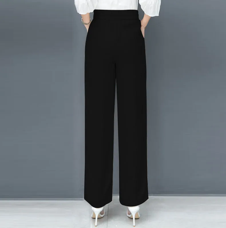 Hoher Taille Lockere Eis-Seide Hosen