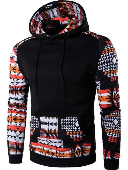 Hoodies Men Hombre Hip Hop Male Hoodie Digital Printing Sweatshirt Suit Mens Splice Slim Fit Men Hoody XXL QMCG