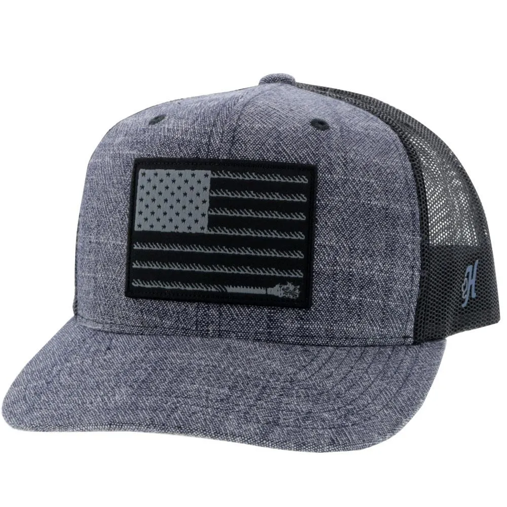 Hooey Liberty Roper Navy 6-Panel Trucker Hat 2010T-NVBK