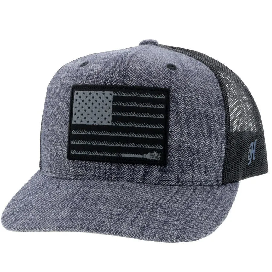 Hooey "Liberty Roper" Navy Denim/Black Ballcap