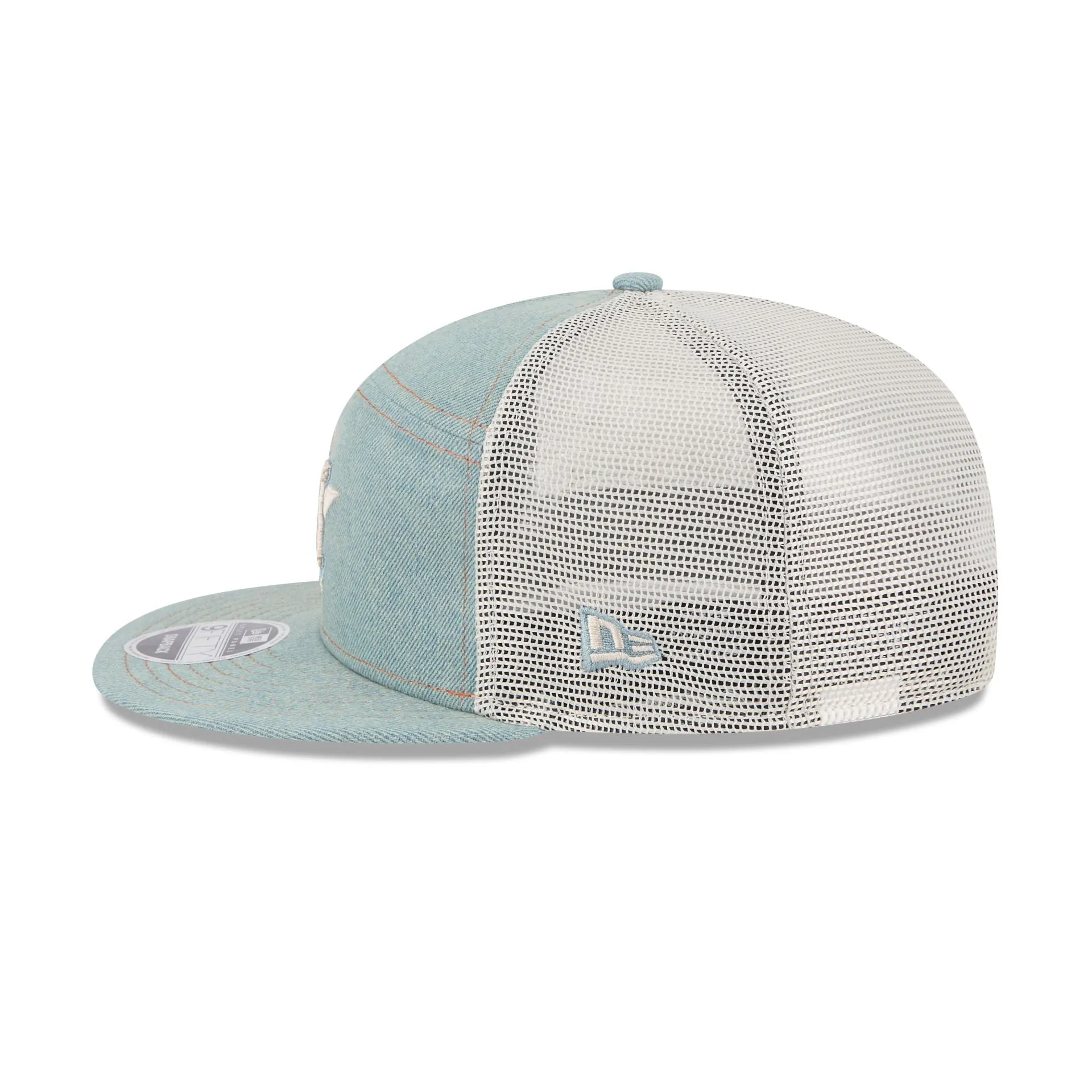 Houston Astros Denim 9FIFTY Split Panel Trucker Hat