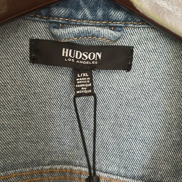 Hudson Jean Jacket denim blue L/XL NWT